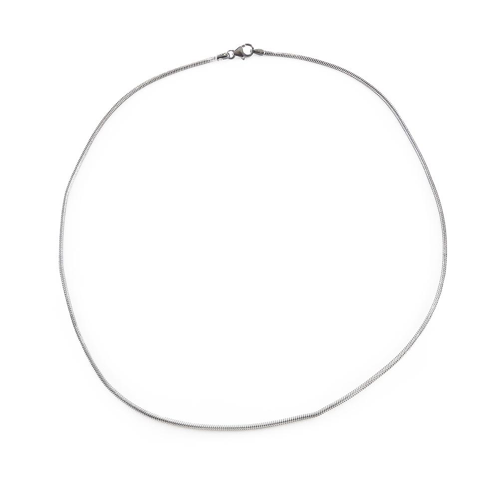 Hopeinen käärmeketju, 42 cm #0