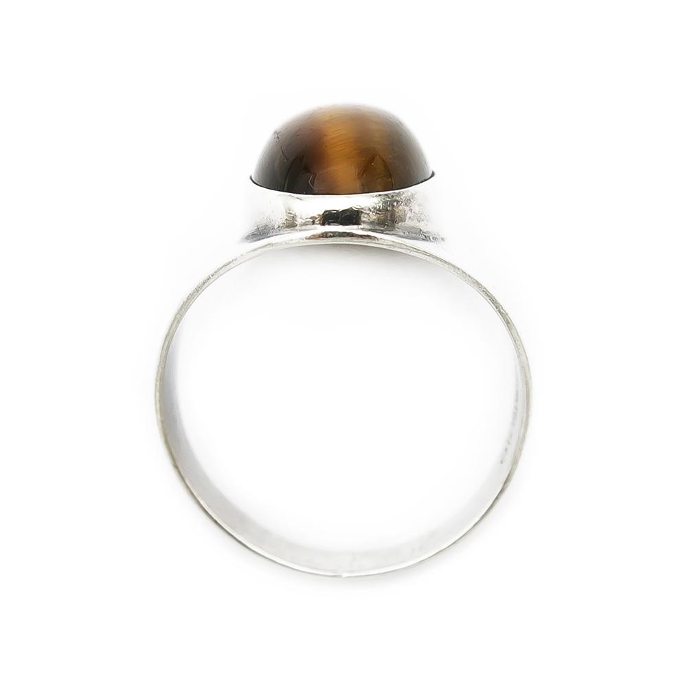 Hopeinen tiikerinsilmä sormus 19,0mm v.1961 #2