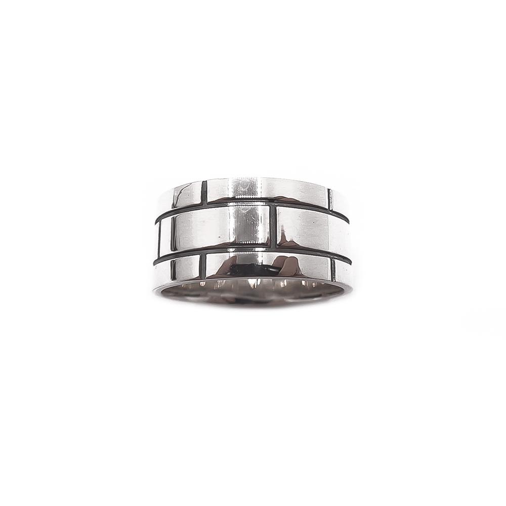 Hopeinen sormus 17+mm #1