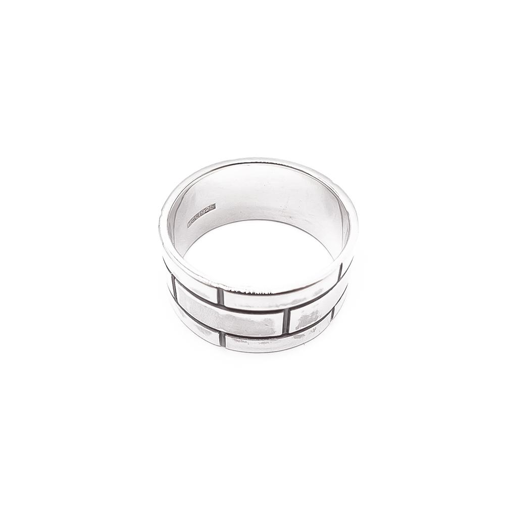 Hopeinen sormus 17+mm #2