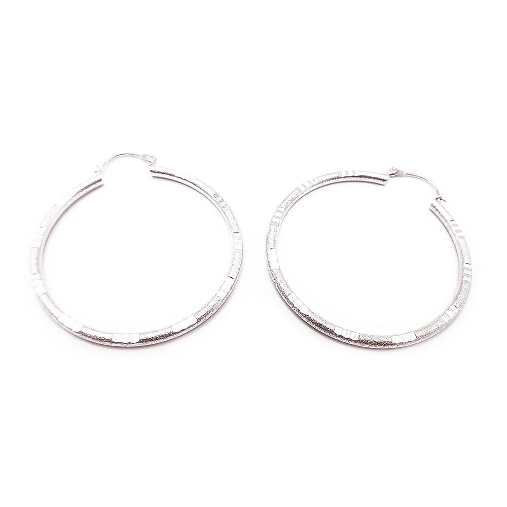 Hopeiset korvarenkaat kuviot #0