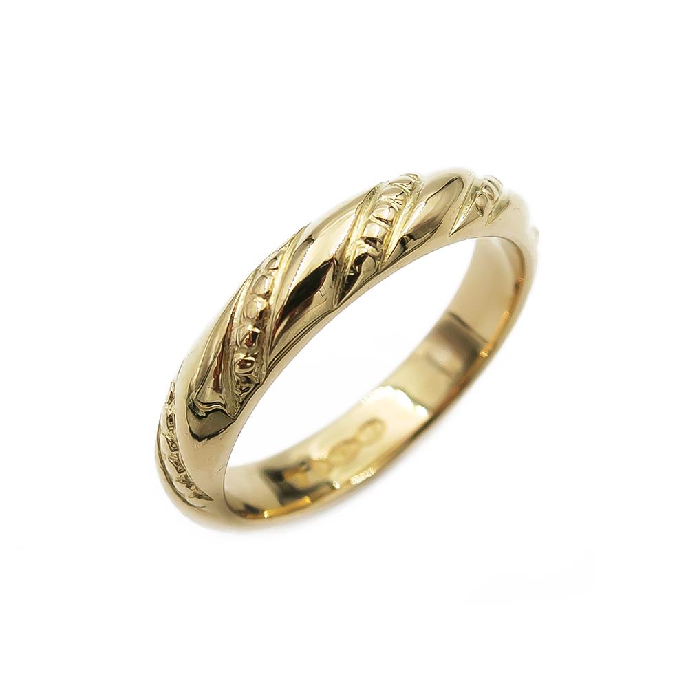 Kultainen Halikon Lampolan sormus 17,0mm 18k  v.2010 Kalevala Koru #0