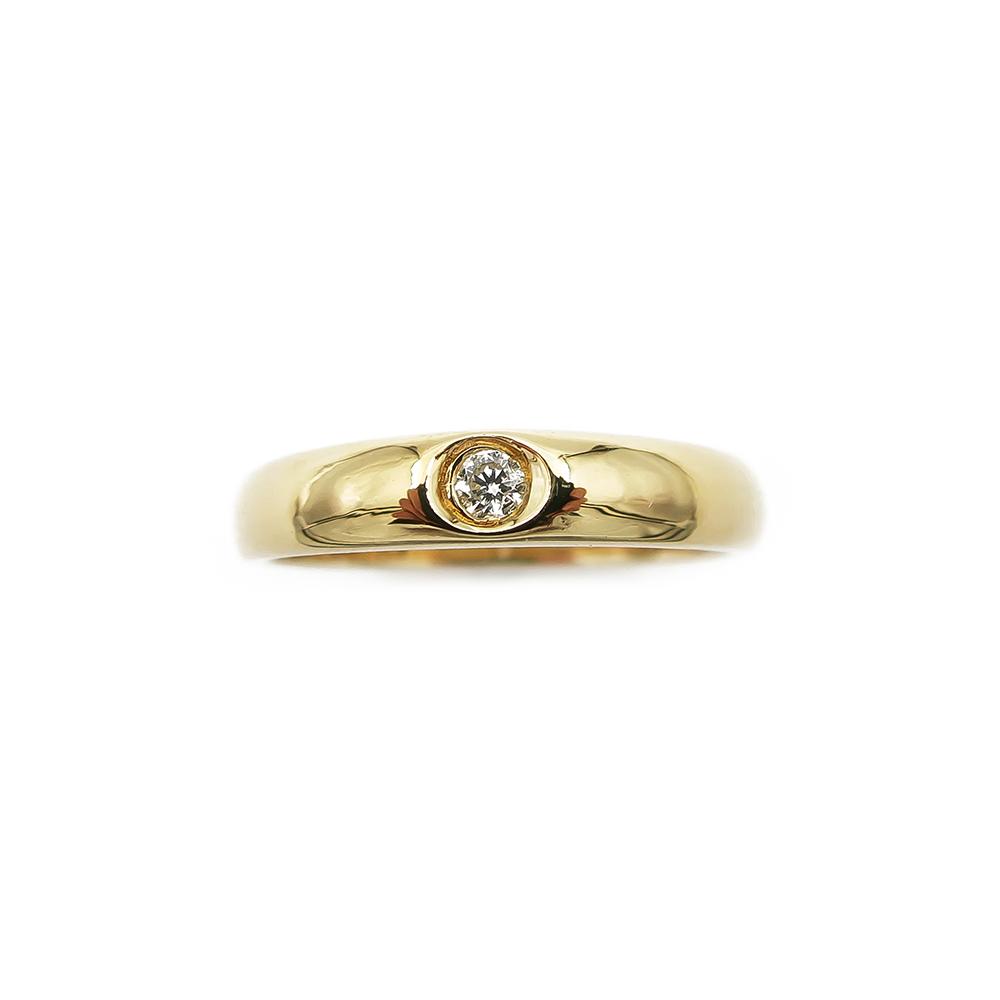 Kultainen timanttisormus 0.03ct 17,5mm 18k #1