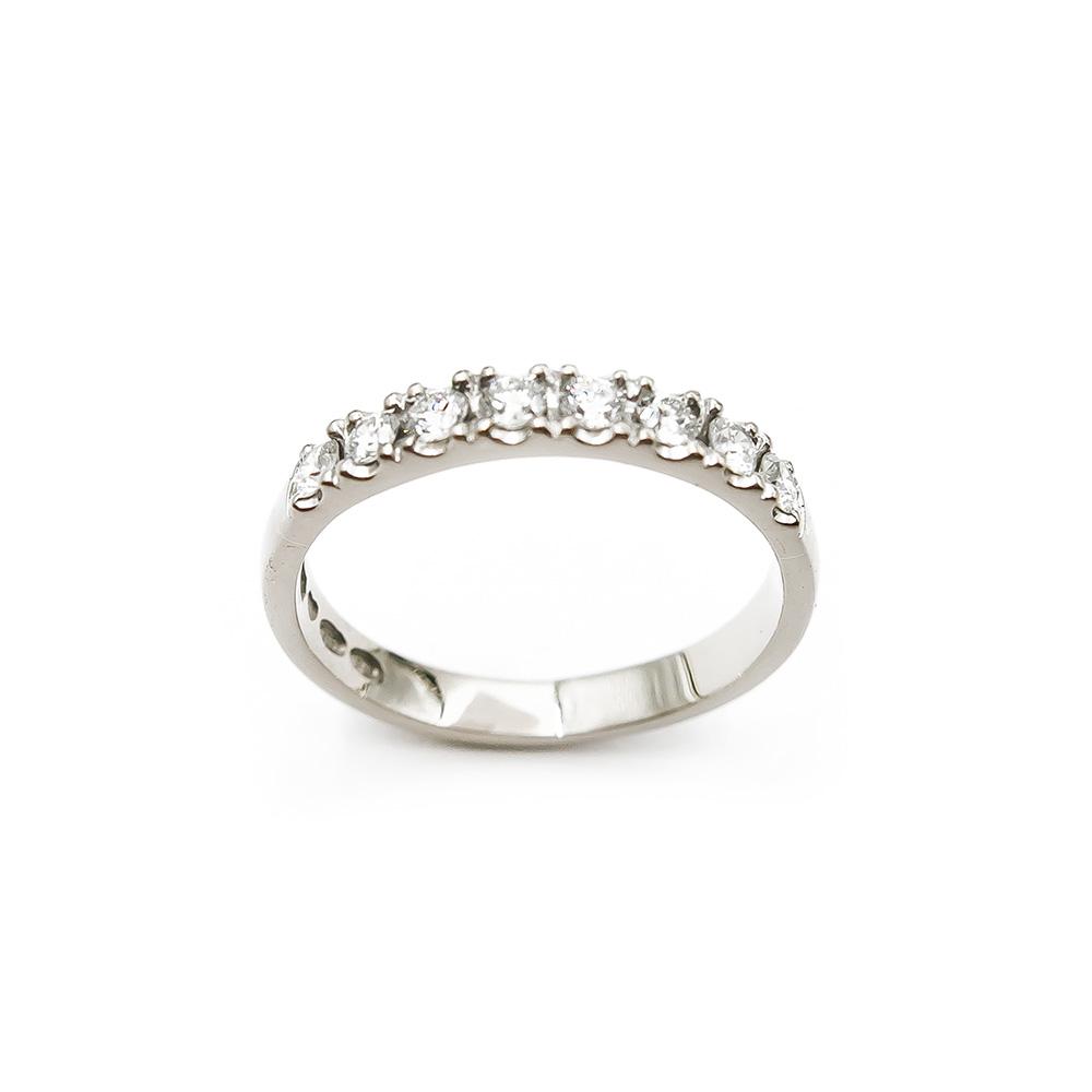 Valkokultainen timanttisormus 16mm 0,24ct #1