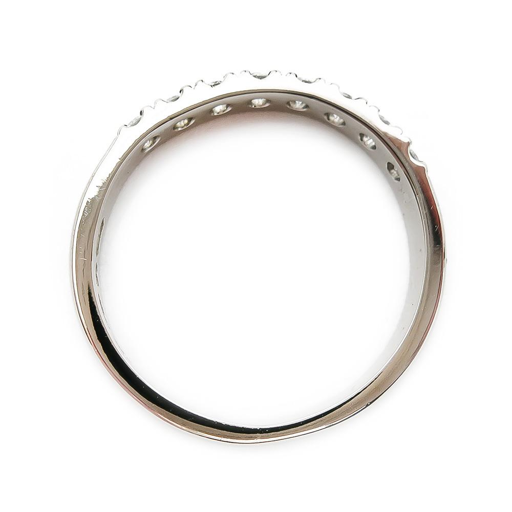 Valkokultainen timanttisormus 16mm 0,24ct #2