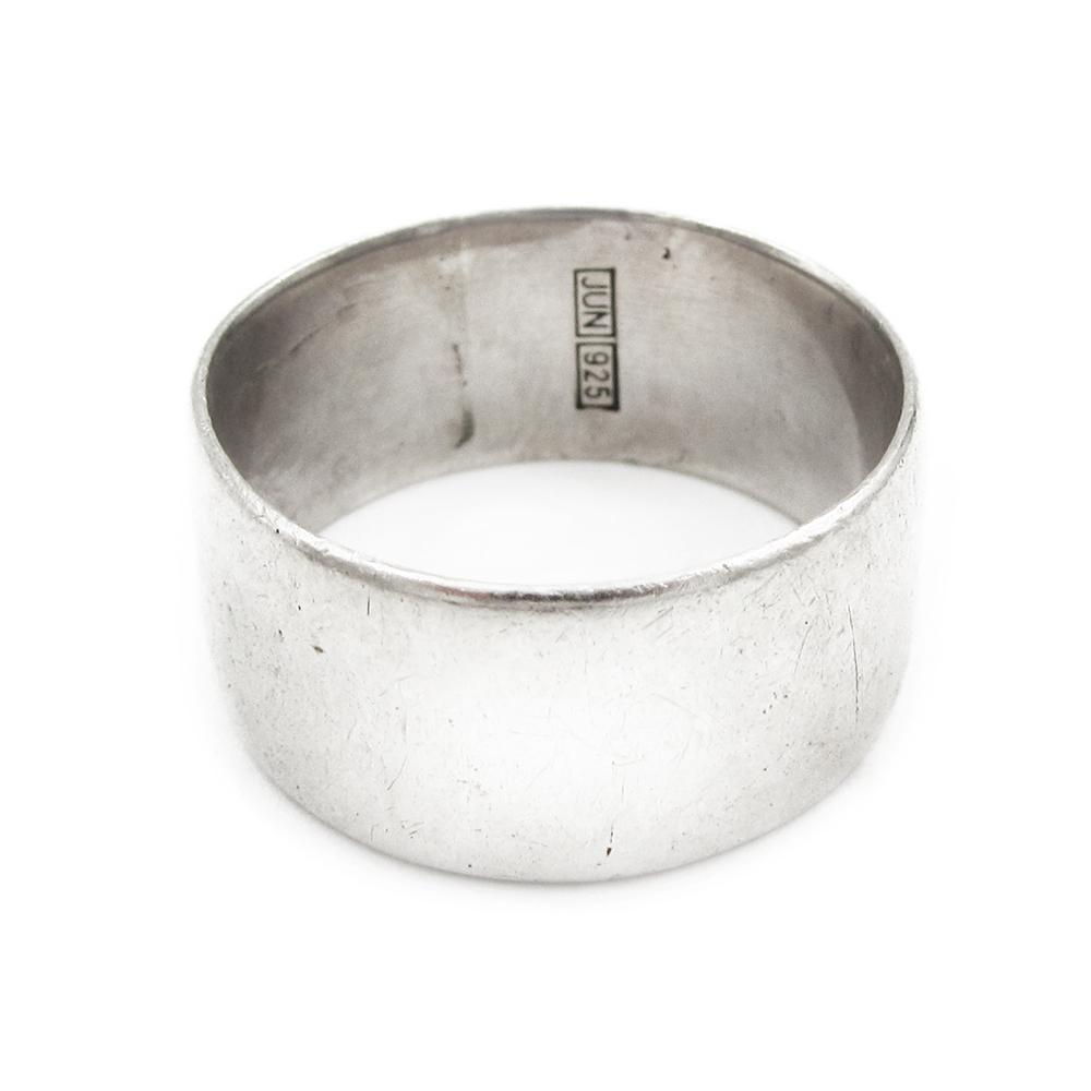 Leveä hopeasormus halk.21mm lev.10mm #1