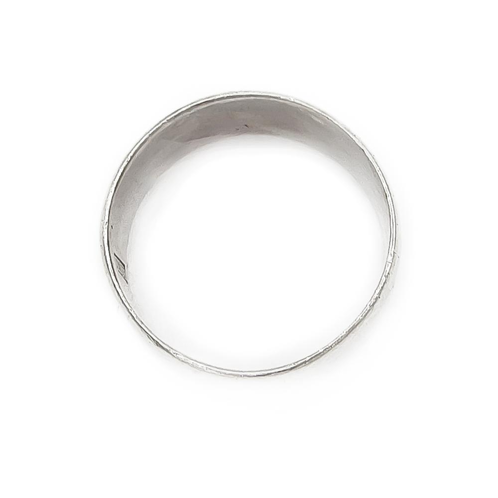 Leveä hopeasormus halk.21mm lev.10mm #3
