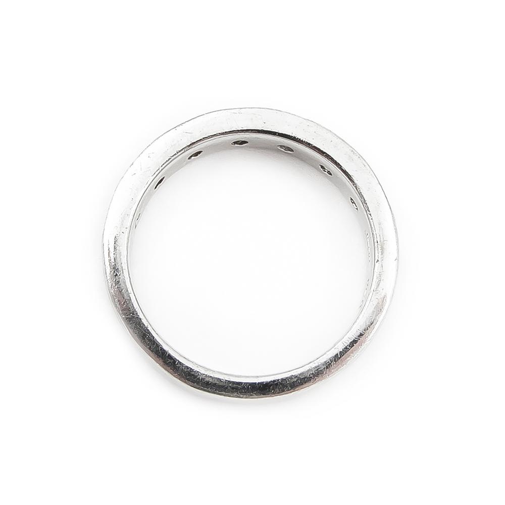 Hopeasormus kirkkailla kivillä halk.17,5mm #4