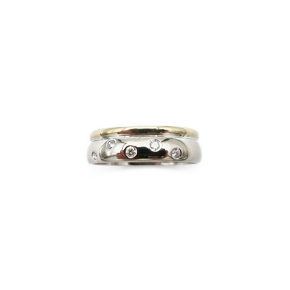 Kultainen timanttisormus Silvan 0.10ct 18,0mm #1