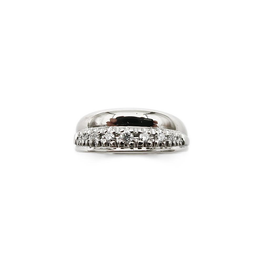Valkokultainen timanttisormus 0.09ct 18,0mm #1