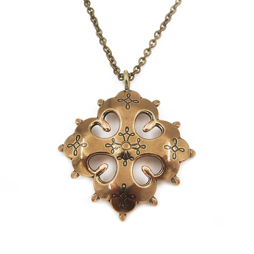 Kalevala Koru Raja-karjalan ristiriipus 60cm pronssia #0