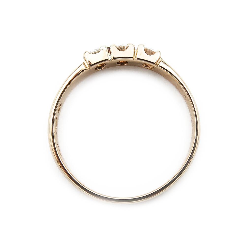 Kultainen timanttisormus 0.30ct 17,5mm #2