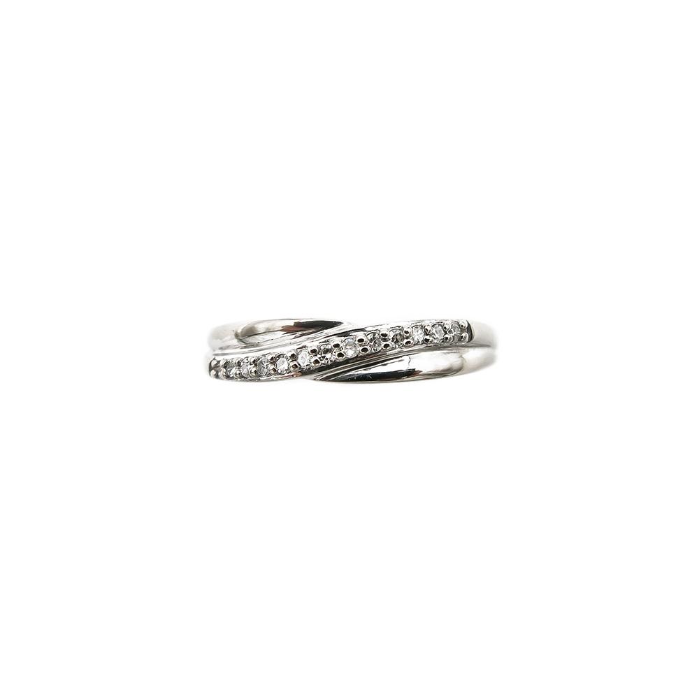 Valkokultainen timanttisormus 0.065ct 16,0mm #1