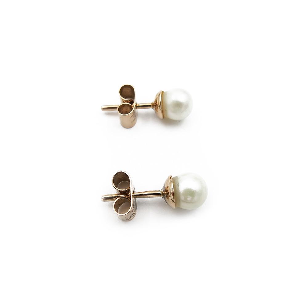 Kultaiset helmikorvakorut 5.6mm #2