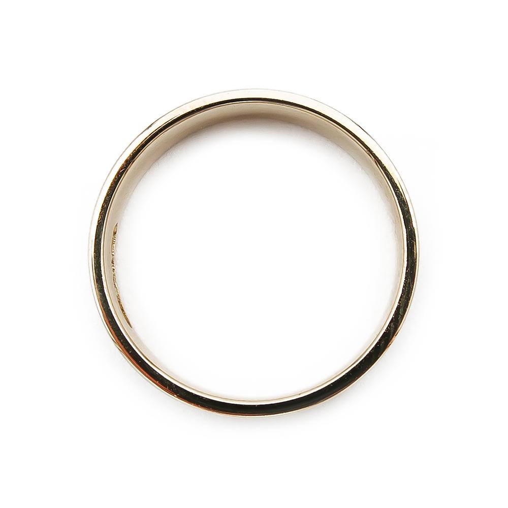 Kultainen sormus 3.5mm 16,0mm flakka, koristekuvio #2