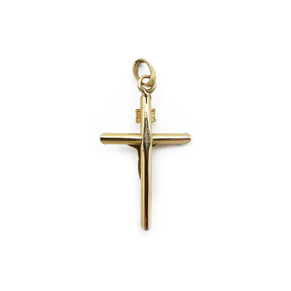 Kultainen krusifiksi ristiriipus 18k #1