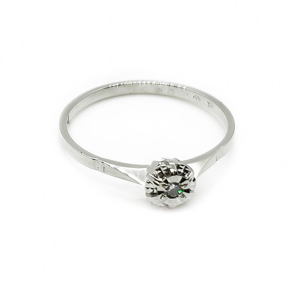 Valkokultainen timanttisormus 18k      19 #2
