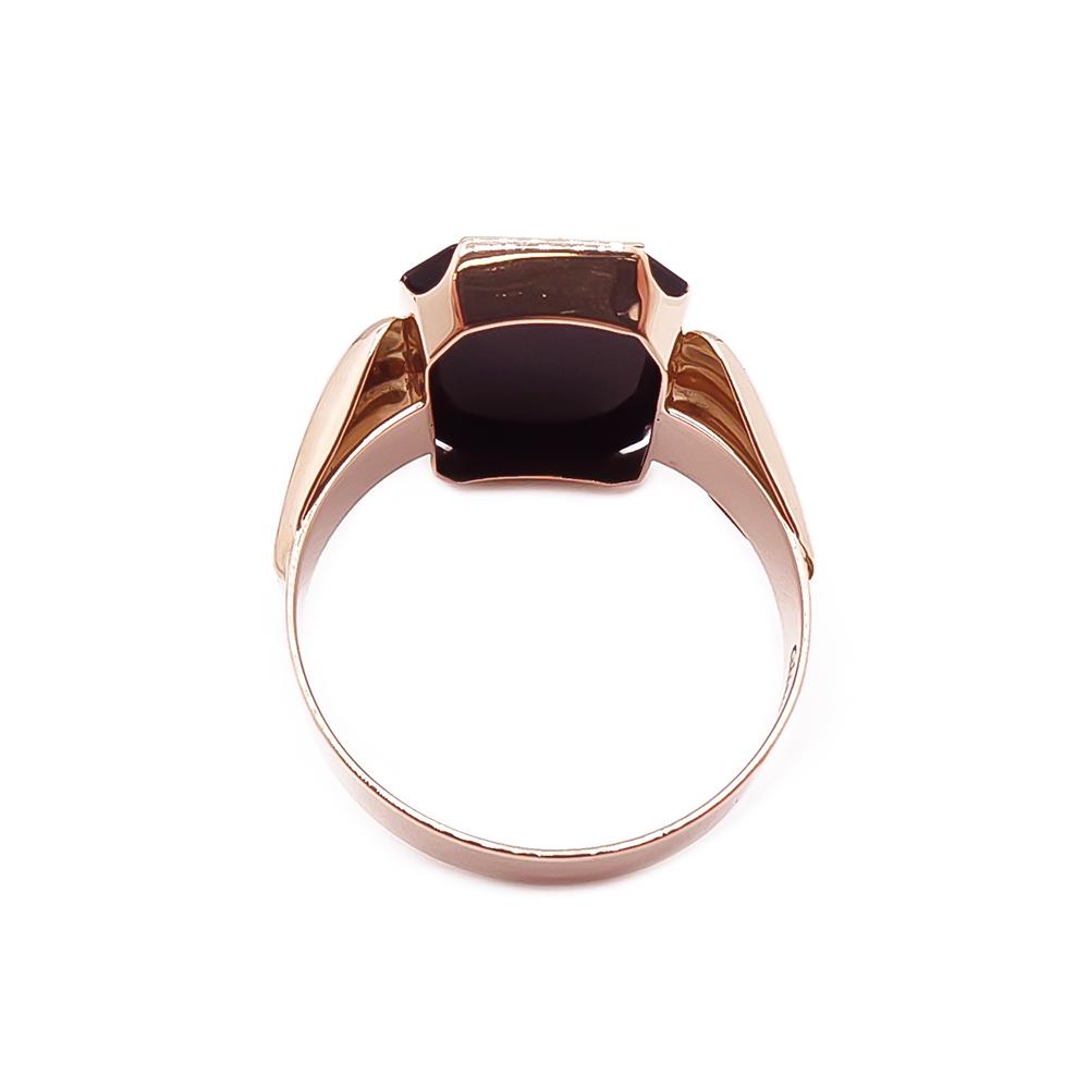 Kultainen onyx kantasormus 20,5mm v.-60 #2