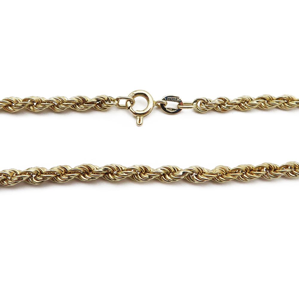 18K Kultainen cordellketju 43cm #1