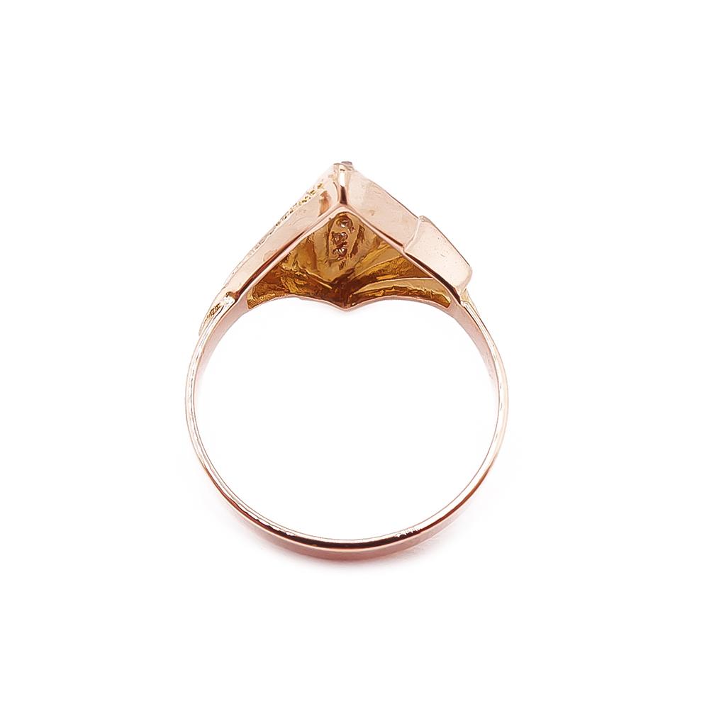 Kultainen tim.sormus 0,03ct 18- #2
