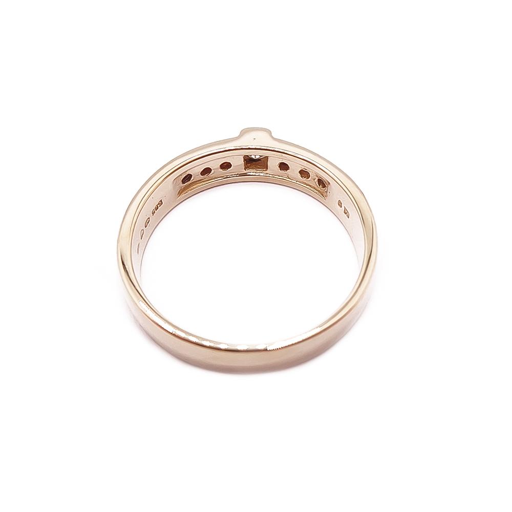 Kultainen tim.sormus tim.0,19ct 18mm #2
