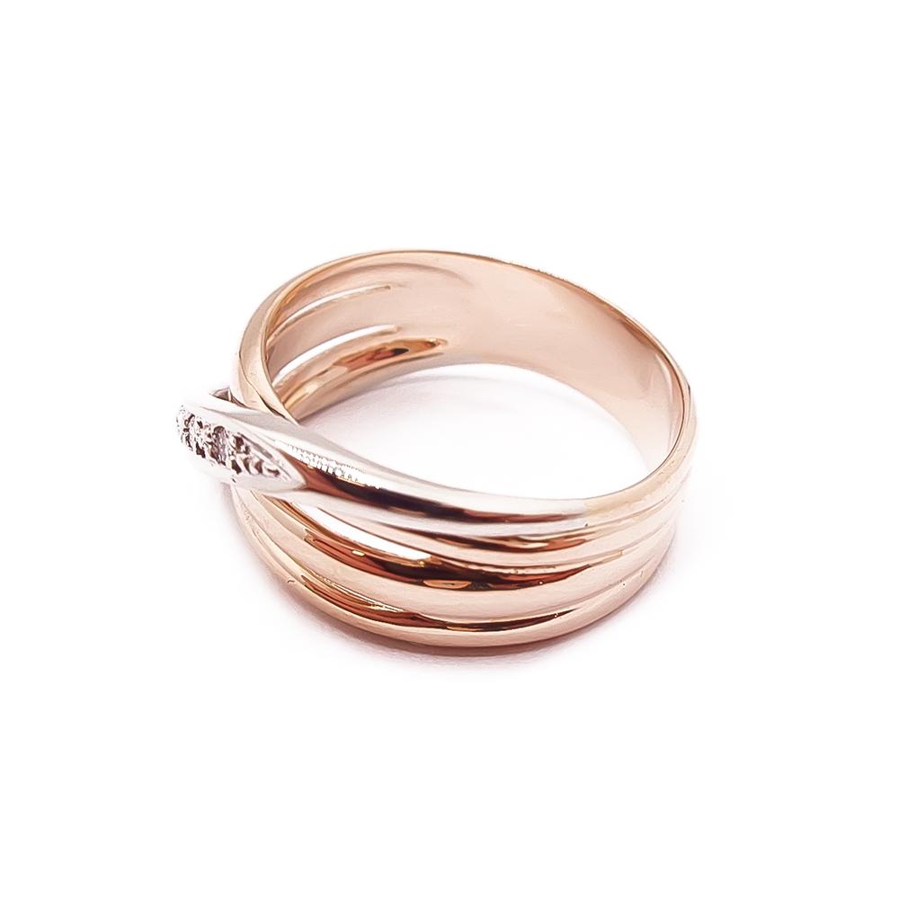 Kultainen tim.sormus 17,5mm 0,06ct #3
