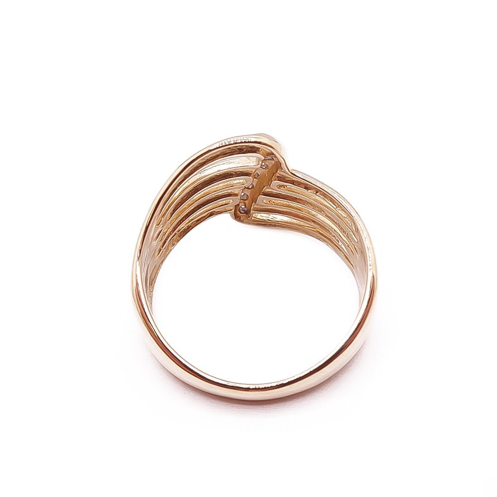 Kultainen tim.sormus 0,05ct 18mm #2