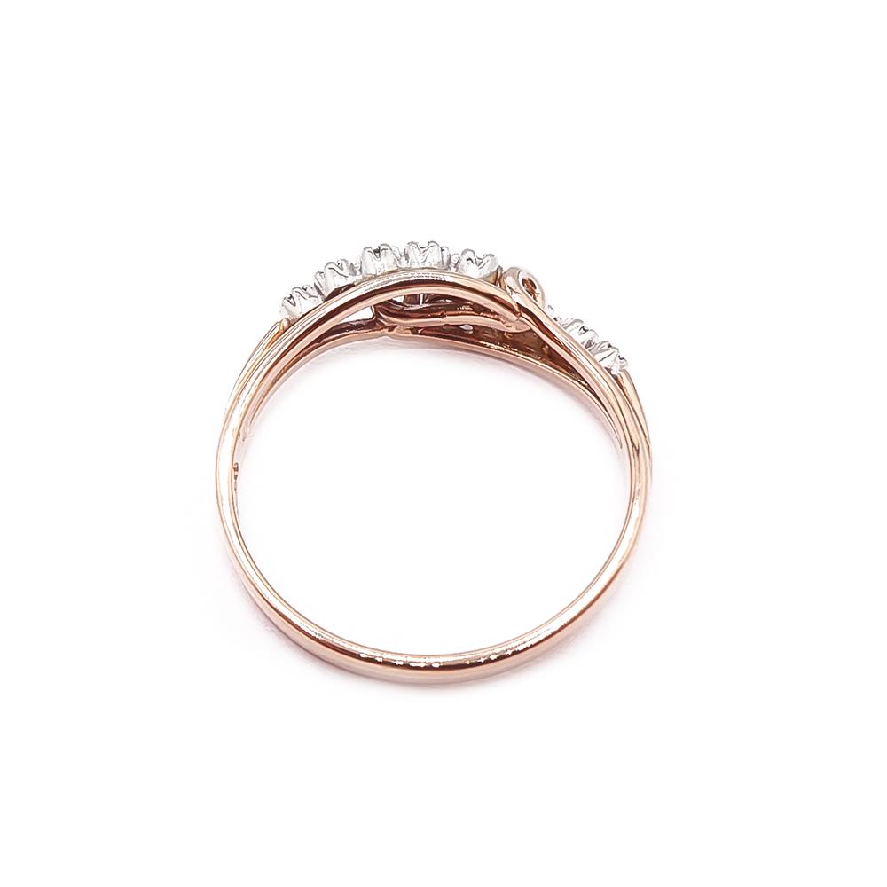 Kultainen tim.sormus 0,01ct 18mm #2