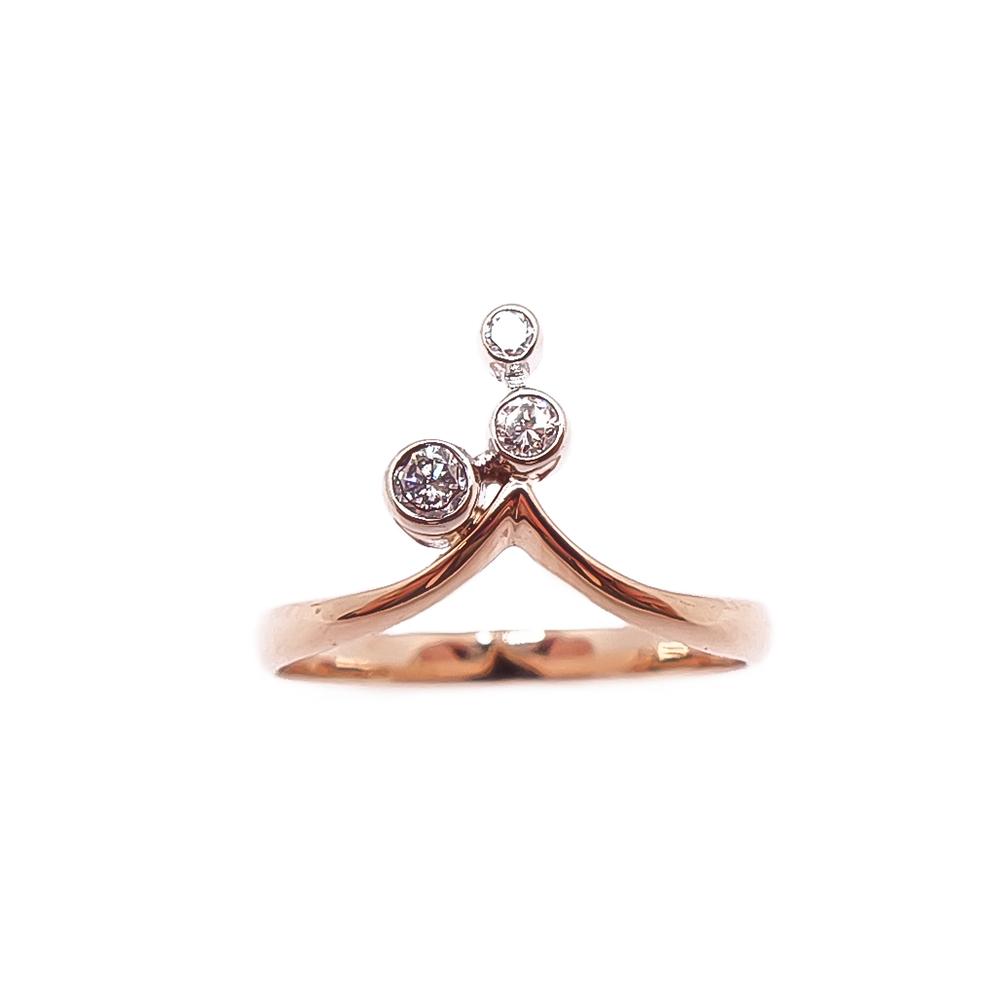 Kultainen tim.sormus 15+ 0,09ct #1