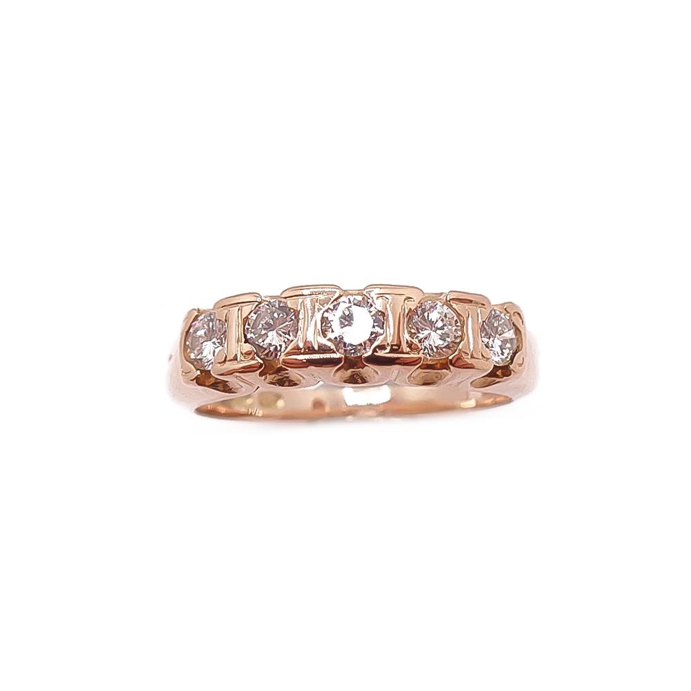 Kultainen tim.rivisormus 0,5ct 16mm #1