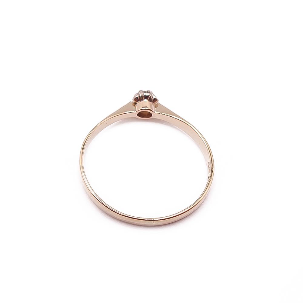 Kultainen timanttisormus 0,03ct 17mm #2