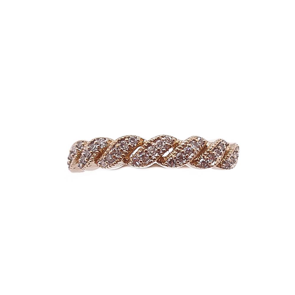 Kultainen timanttisormus 16,5mm 0,14ct #1