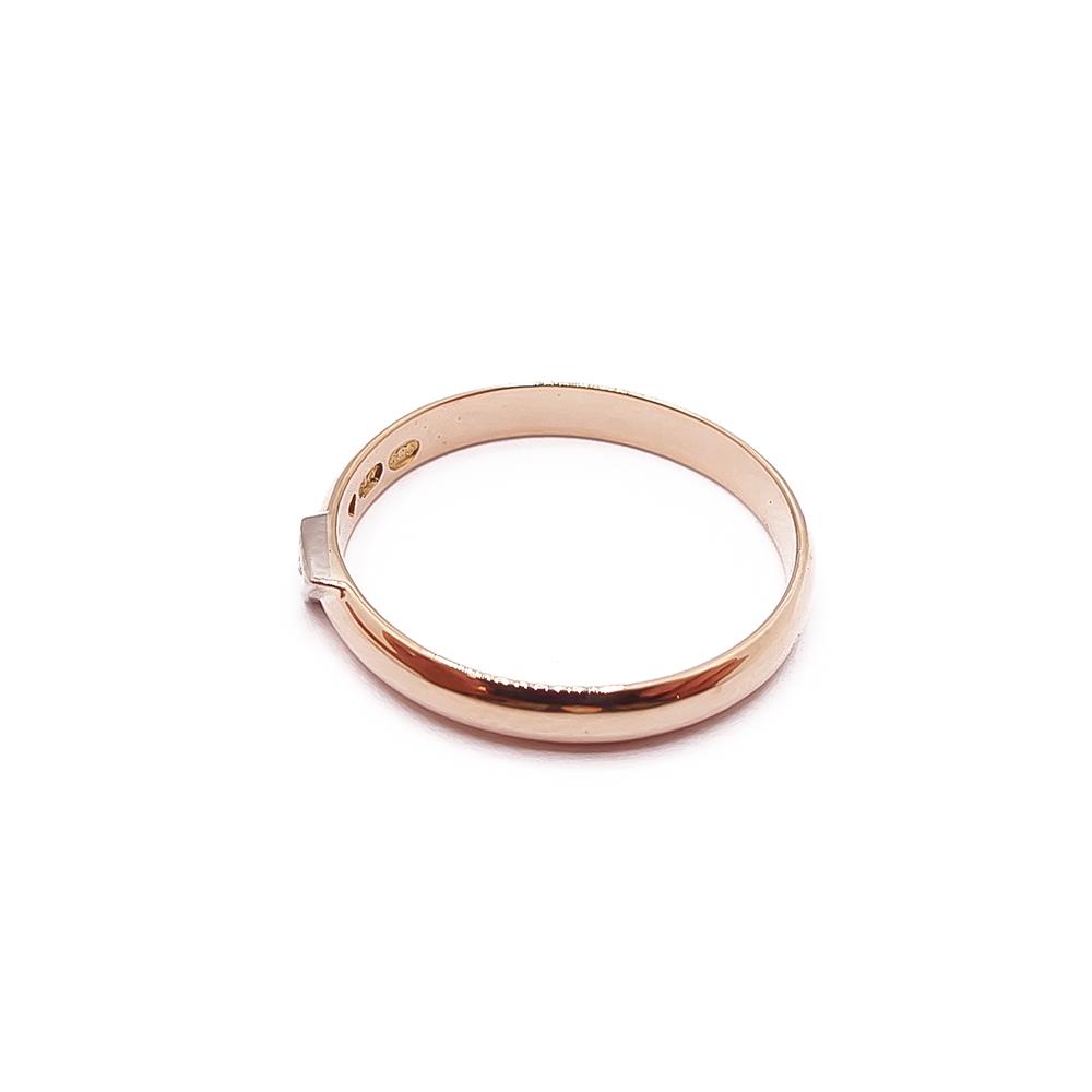 Kultainen sininen timanttisormus 17,5mm 0,01ct #3