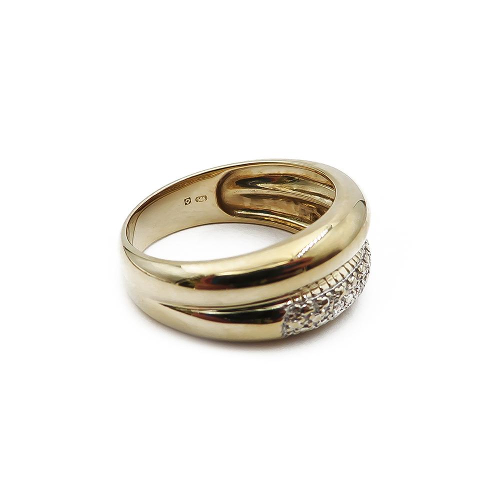 Kultainen timanttisormus 17,25mm 5x0,005ct #3
