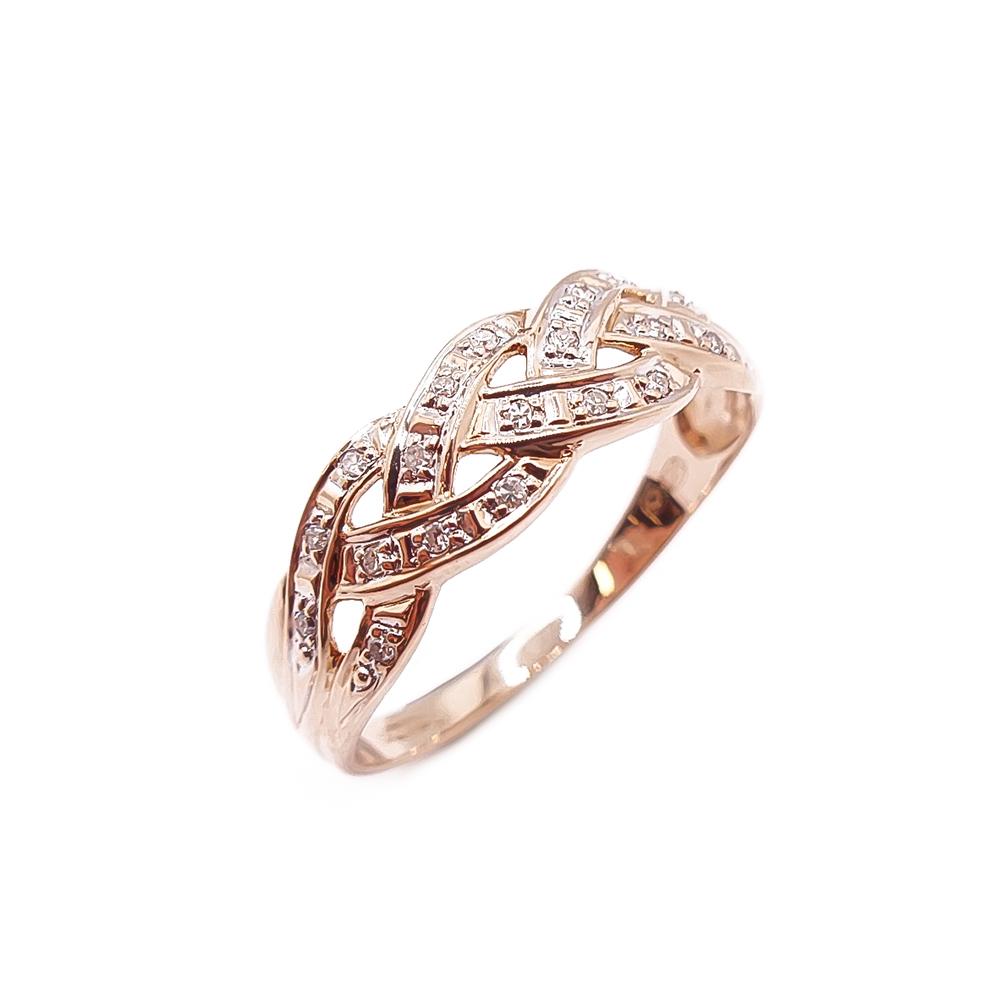 Kultainen timanttisormus 19,5mm 0,01ct #0