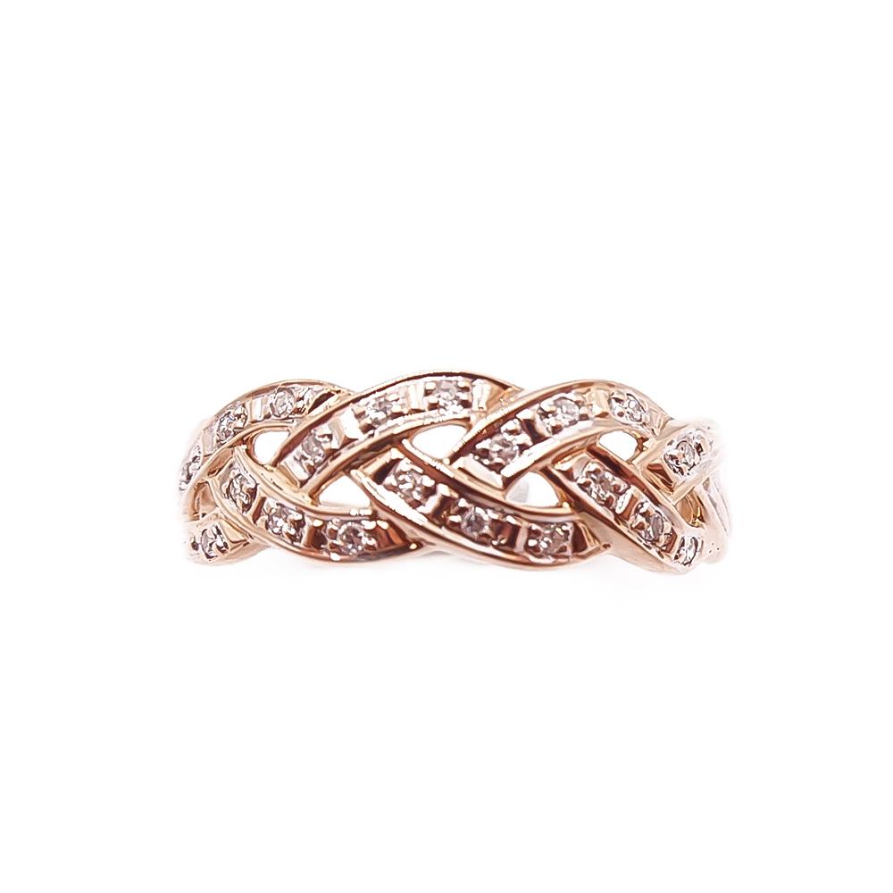 Kultainen timanttisormus 19,5mm 0,01ct #1