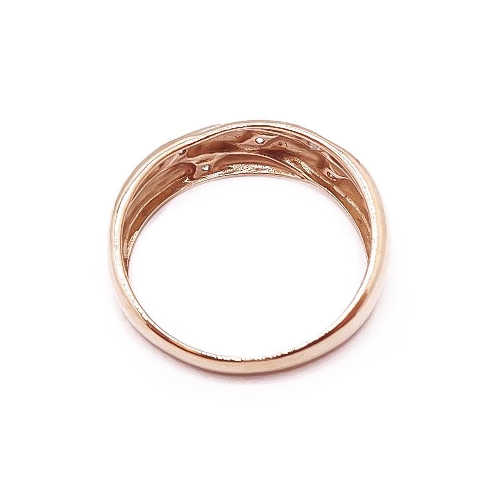 Kultainen timanttisormus 18mm 0,05ct #2