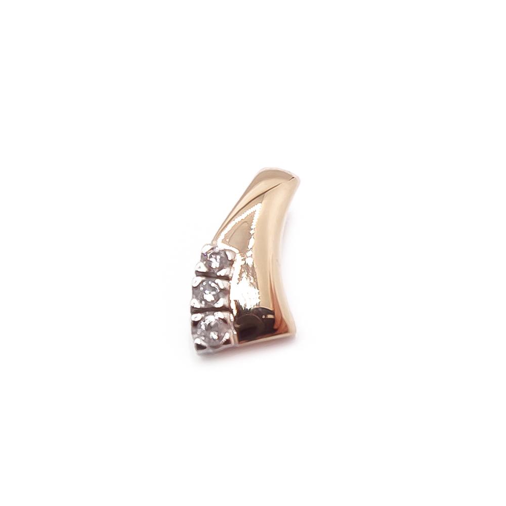 Kultainen timanttiriipus 0,09ct #0