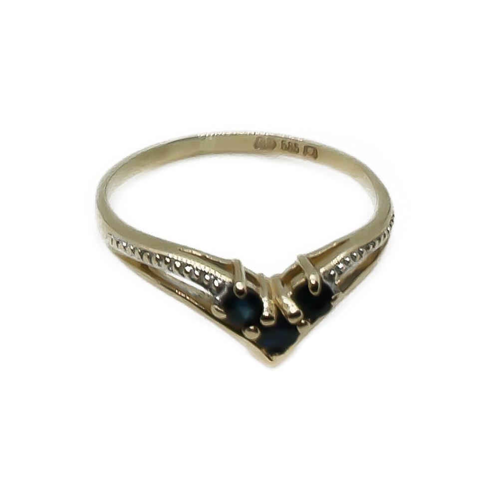 Sormus safiireilla      15,5 #0