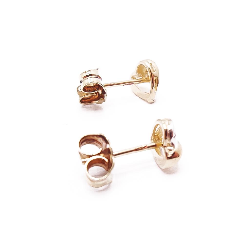 Kultaiset timanttikorvakorut 0,01ct #1