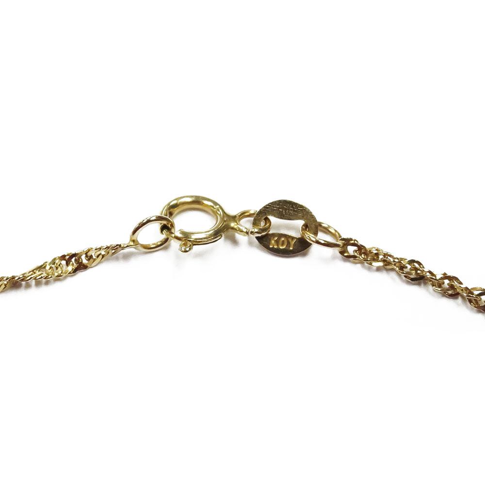 Kultainen singapore ranneketju 18cm lev.2mm #1