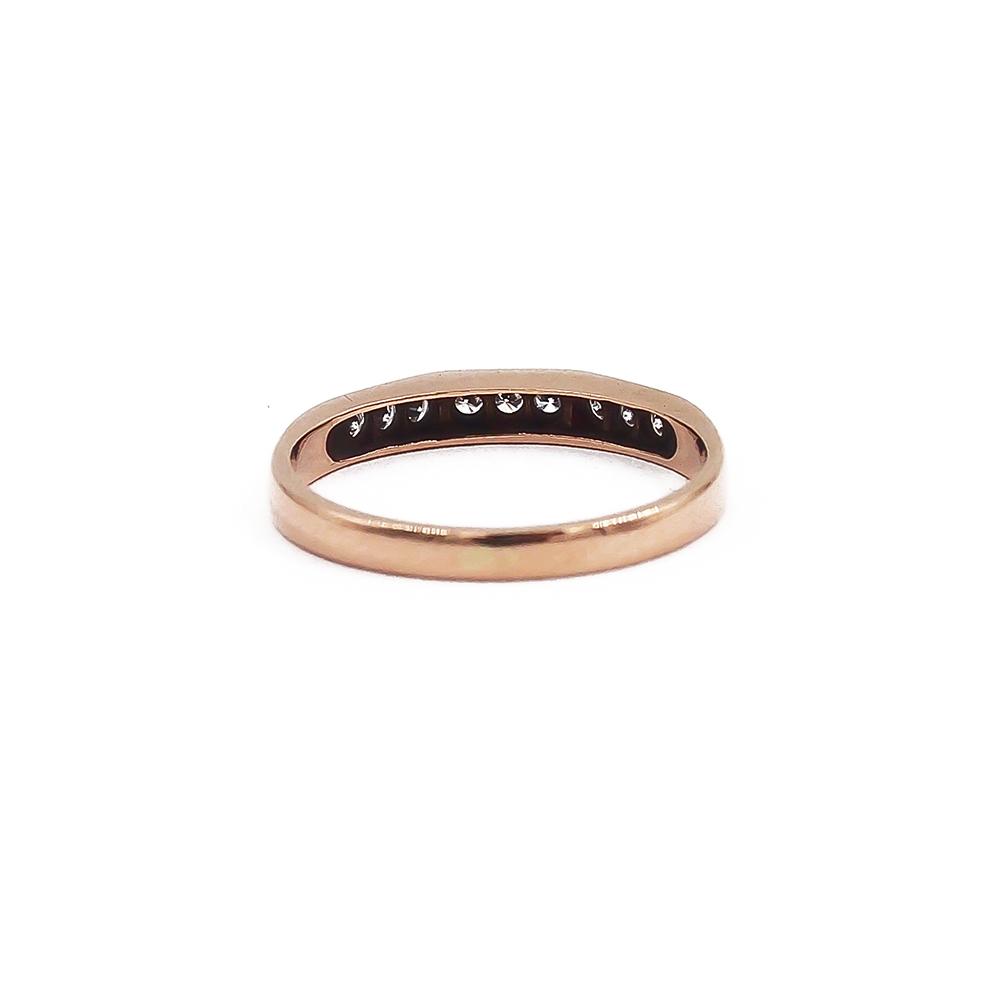 Kultainen timanttirivisormus 9kpl 0,18ct 16 1985 Timanttikeskus Ay Nevalainen & Laitinen #3