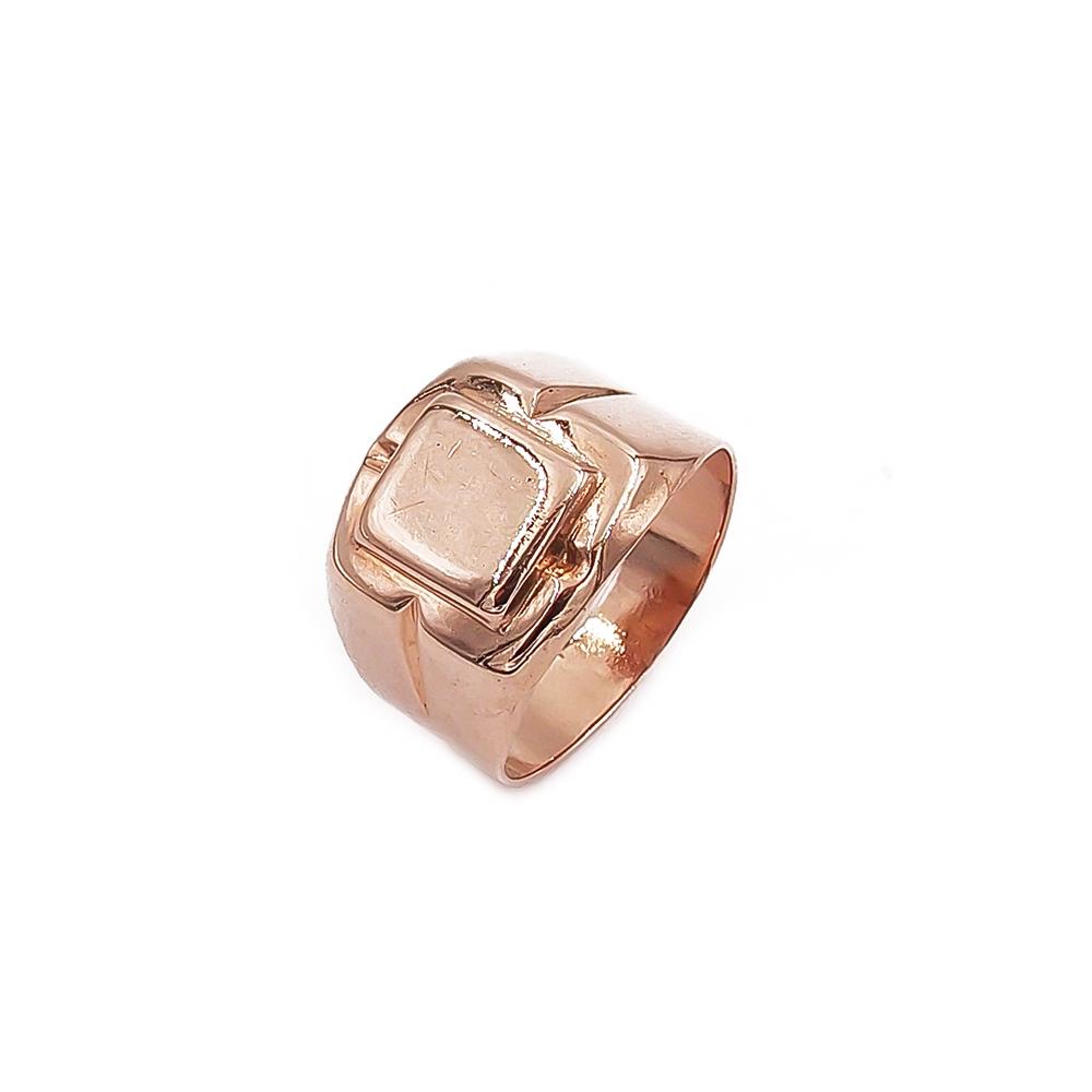Kultainen näyttävä kantasormus 22.5 18mm #0