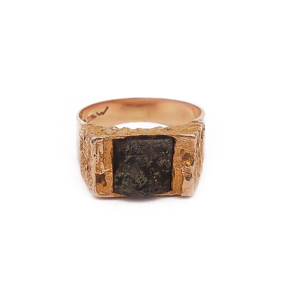 Kultainen Lapponia Björn Wekcström Goldstone sormus 20 1967 #1