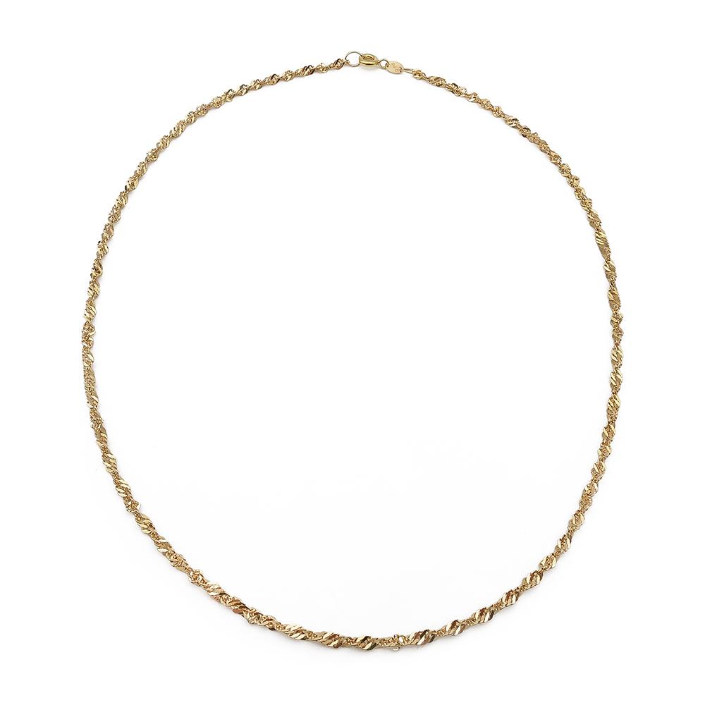 18K kultainen singaporeketju 40cm lev.2mm #0