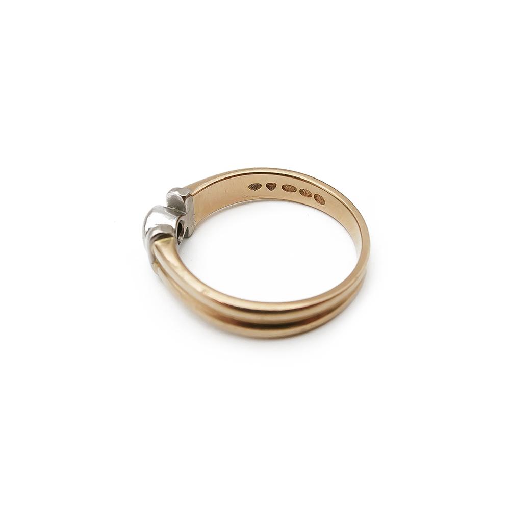 18K Sanbergin tim.0,05ct sormus 17,5 v.-99 #2