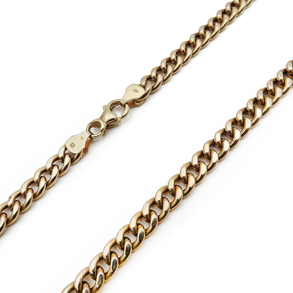 Kultainen ontto panssarikaulaketju 46cm 6,29mm #0