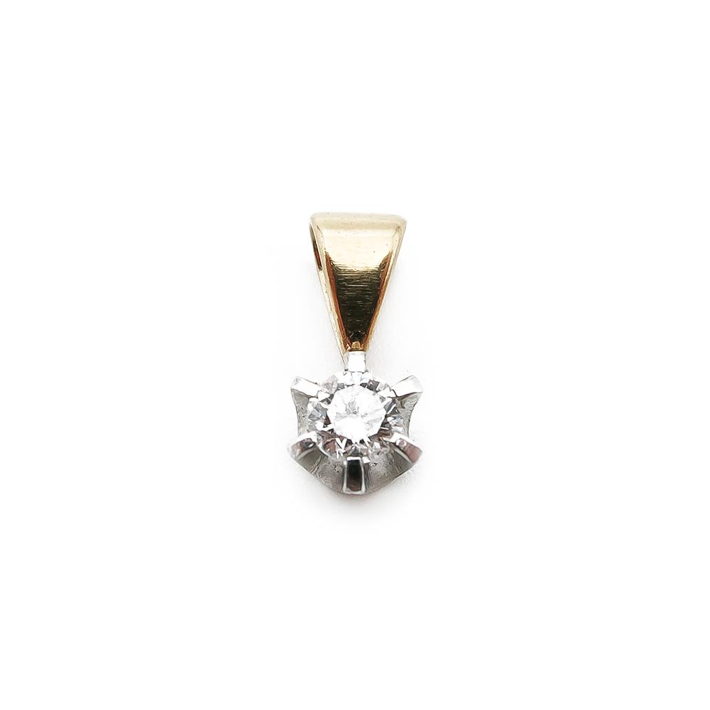 18K timanttiriipus 0,1ct #0