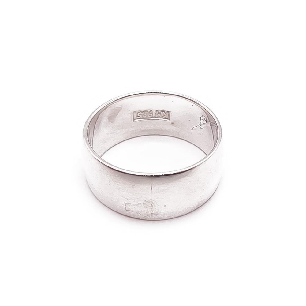 Hopeinen sormus 16mm 8,5mm #1