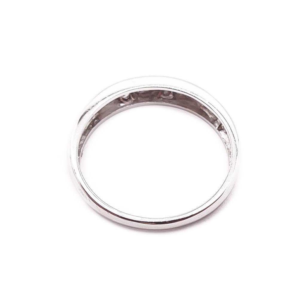 Valkokultainen timanttisormus 0,12ct 15,5mm #2